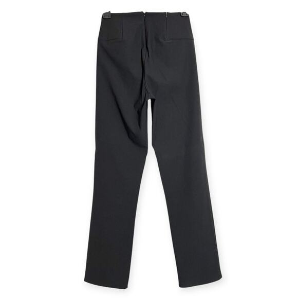 Athleta Wander Slim Straight Crop Pants SIZE 0 Black Travel Commute Trousers - Picture 3 of 10